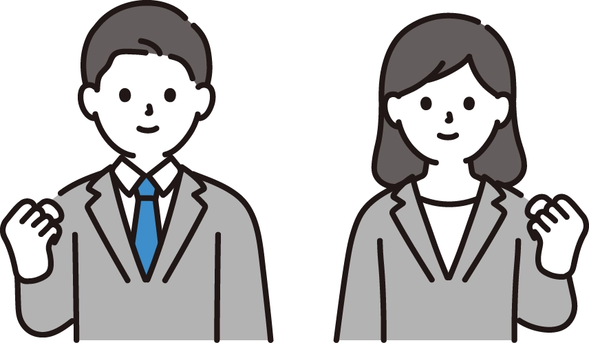 男女比のイラスト